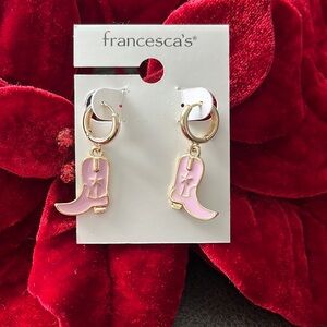 Earrings set cowgirl boots